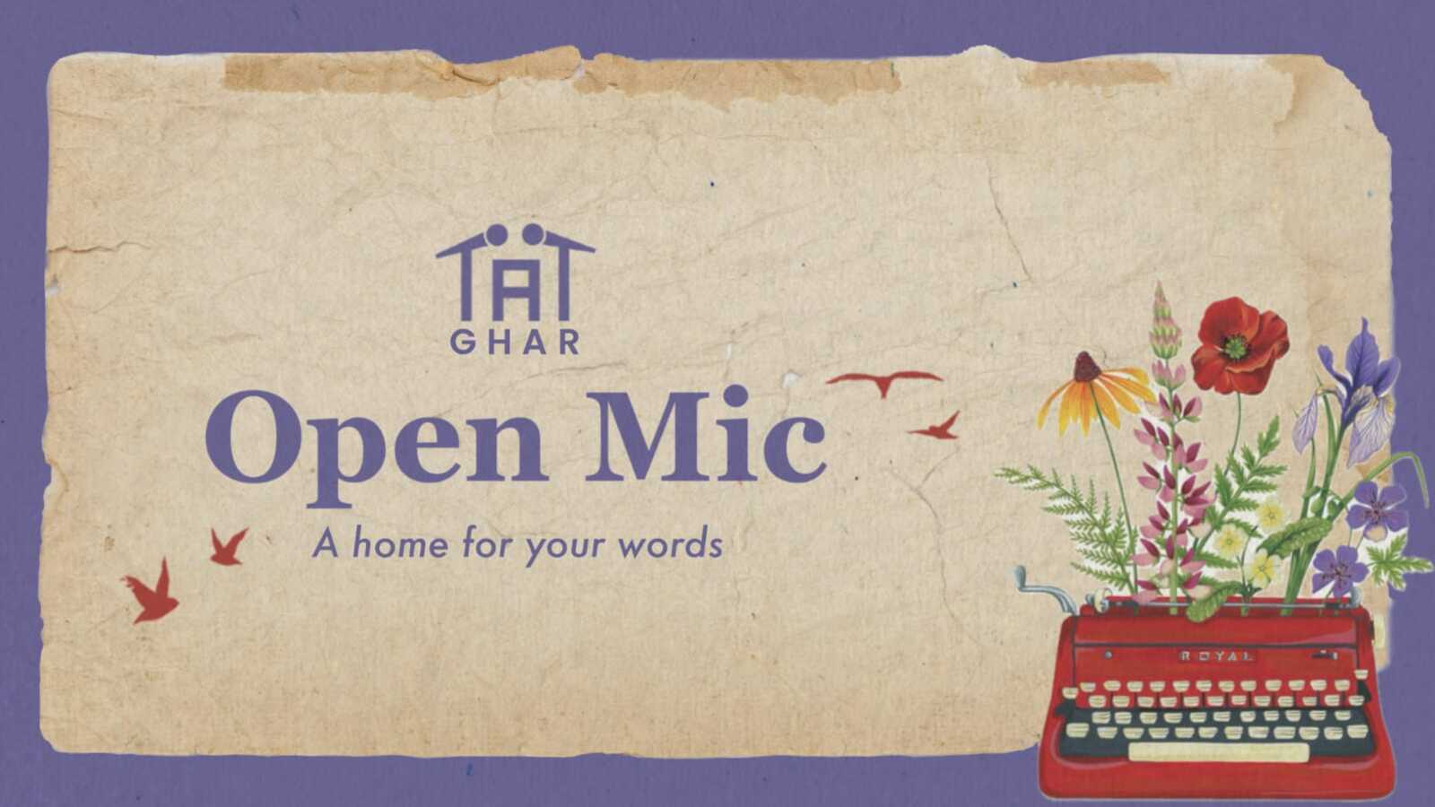 Ghar: An Open Mic for Words by Tape A Tale | Jaipur