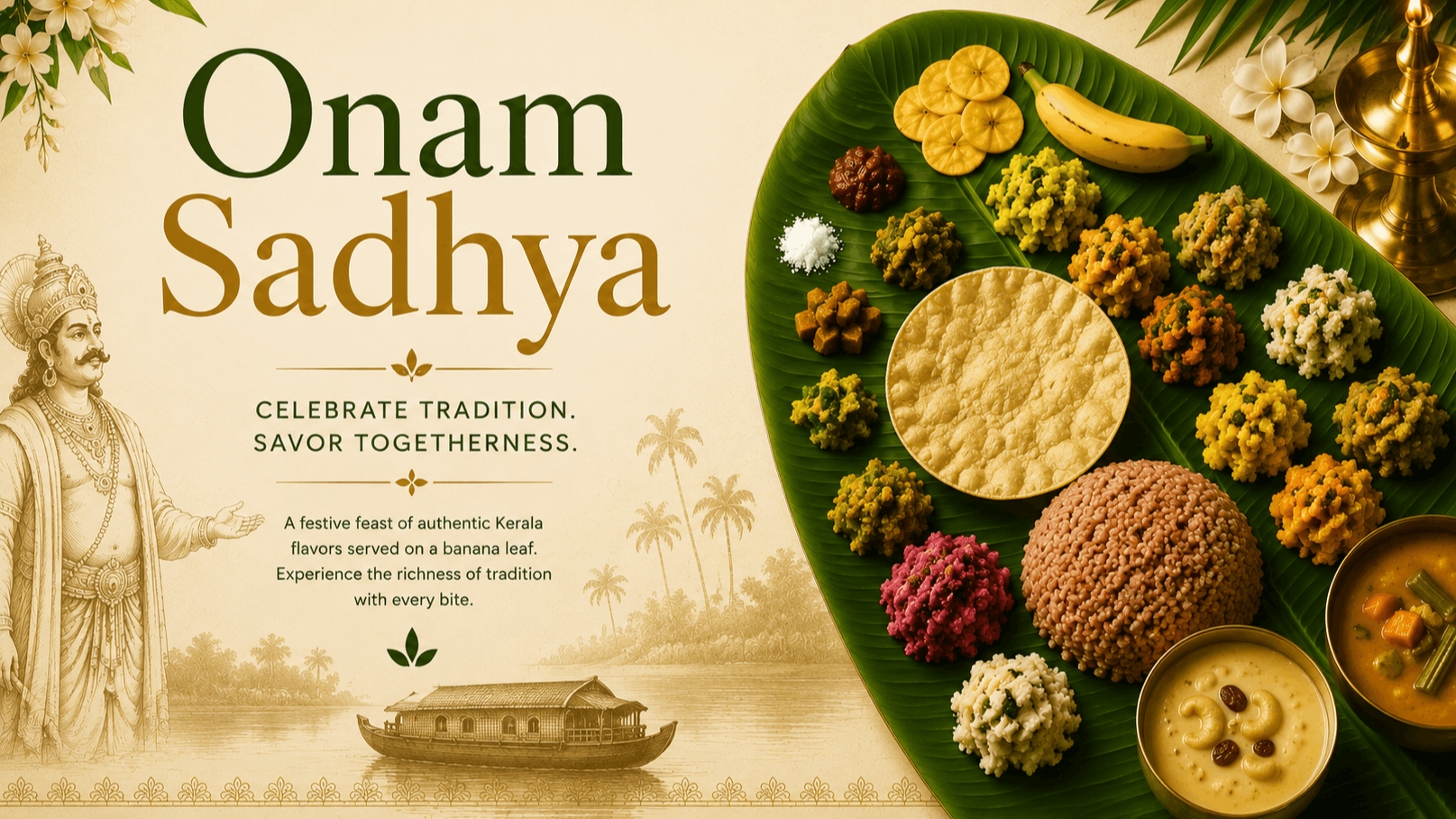 Onam Sadhya at Marigold Restaurant Bar
