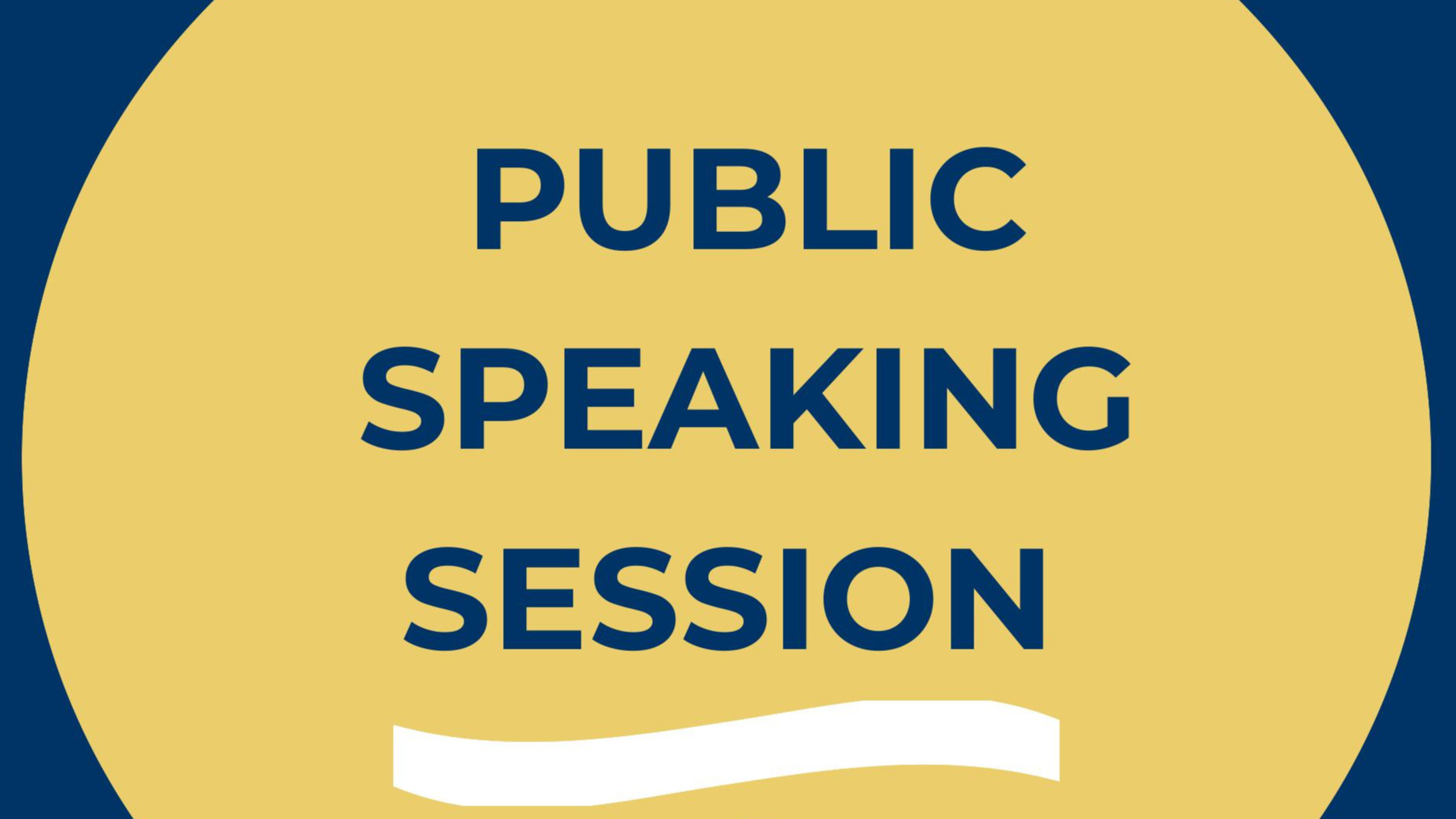 Public Speaking Session
