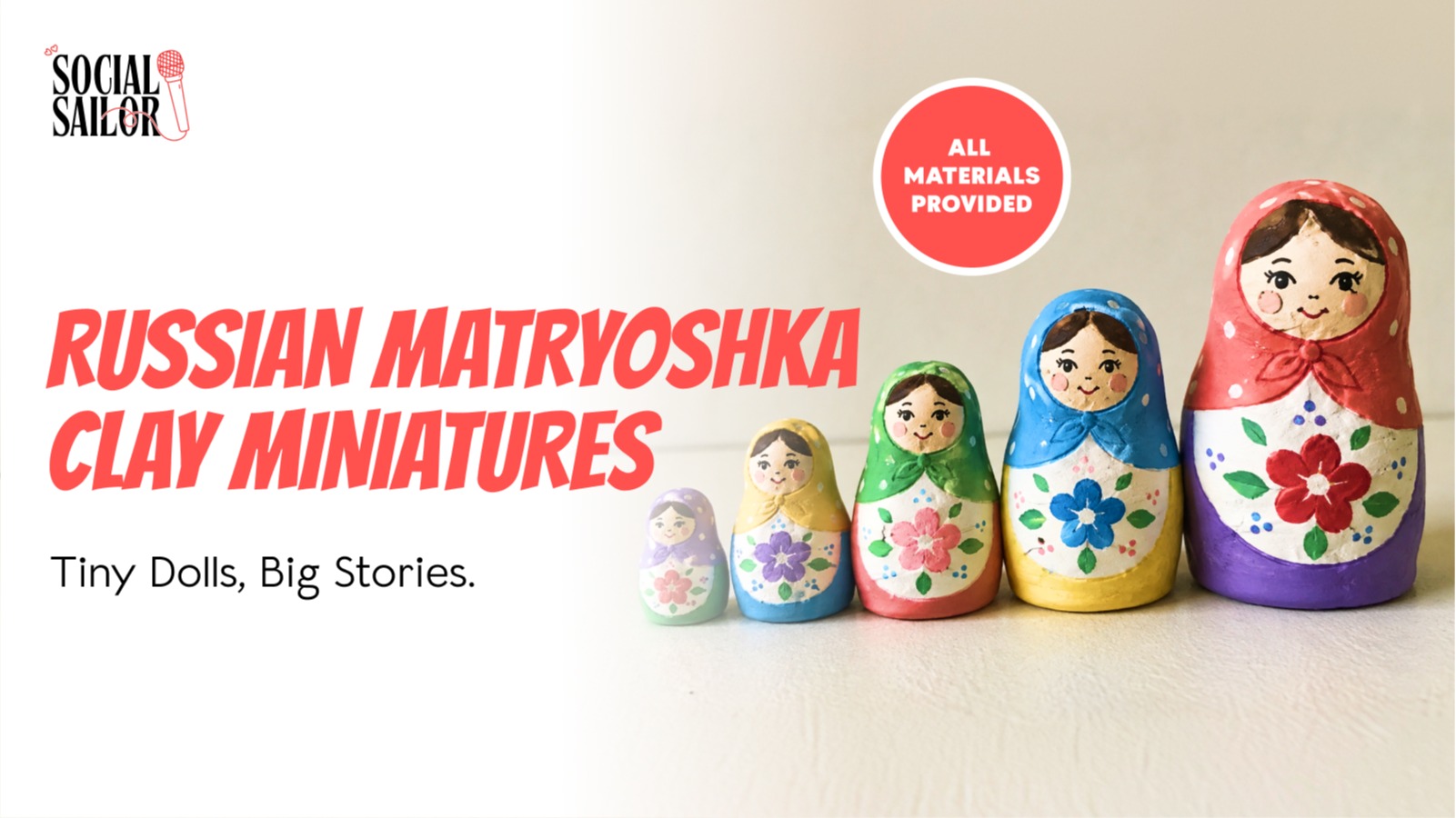 Russian Matryoshka Clay Miniatures - Mumbai
