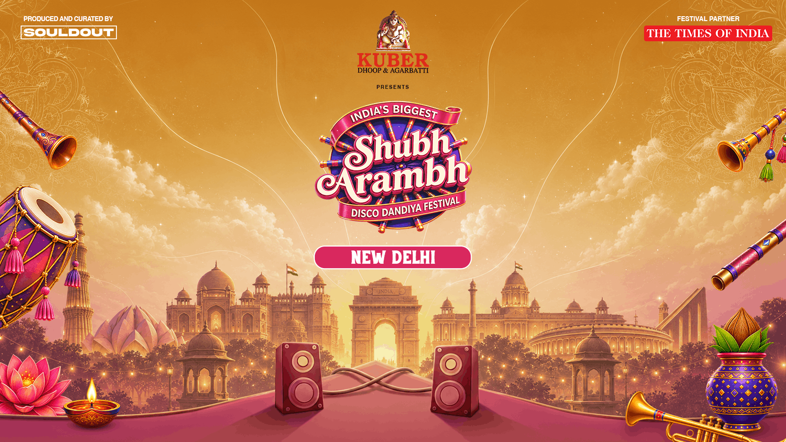 Shubharambh 2026 | Delhi’s Biggest Disco Dandiya Festival