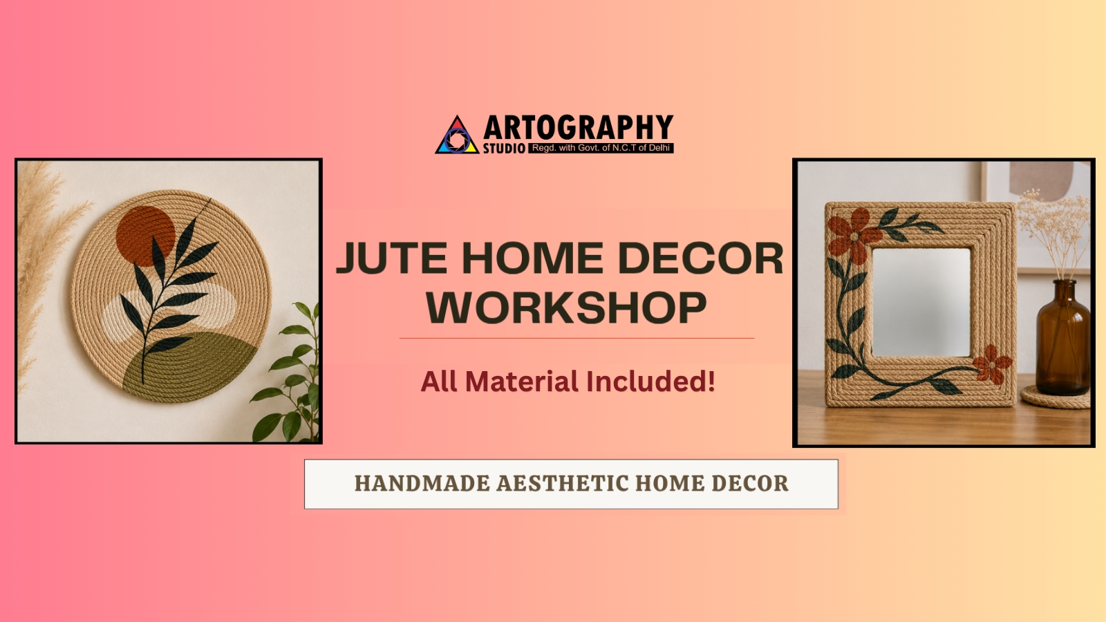 Jute Decor Workshop – Artography Studio