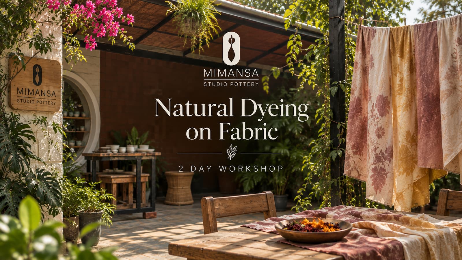 Natural Dyeing Workshop | Mimansa Pottery | Bengaluru