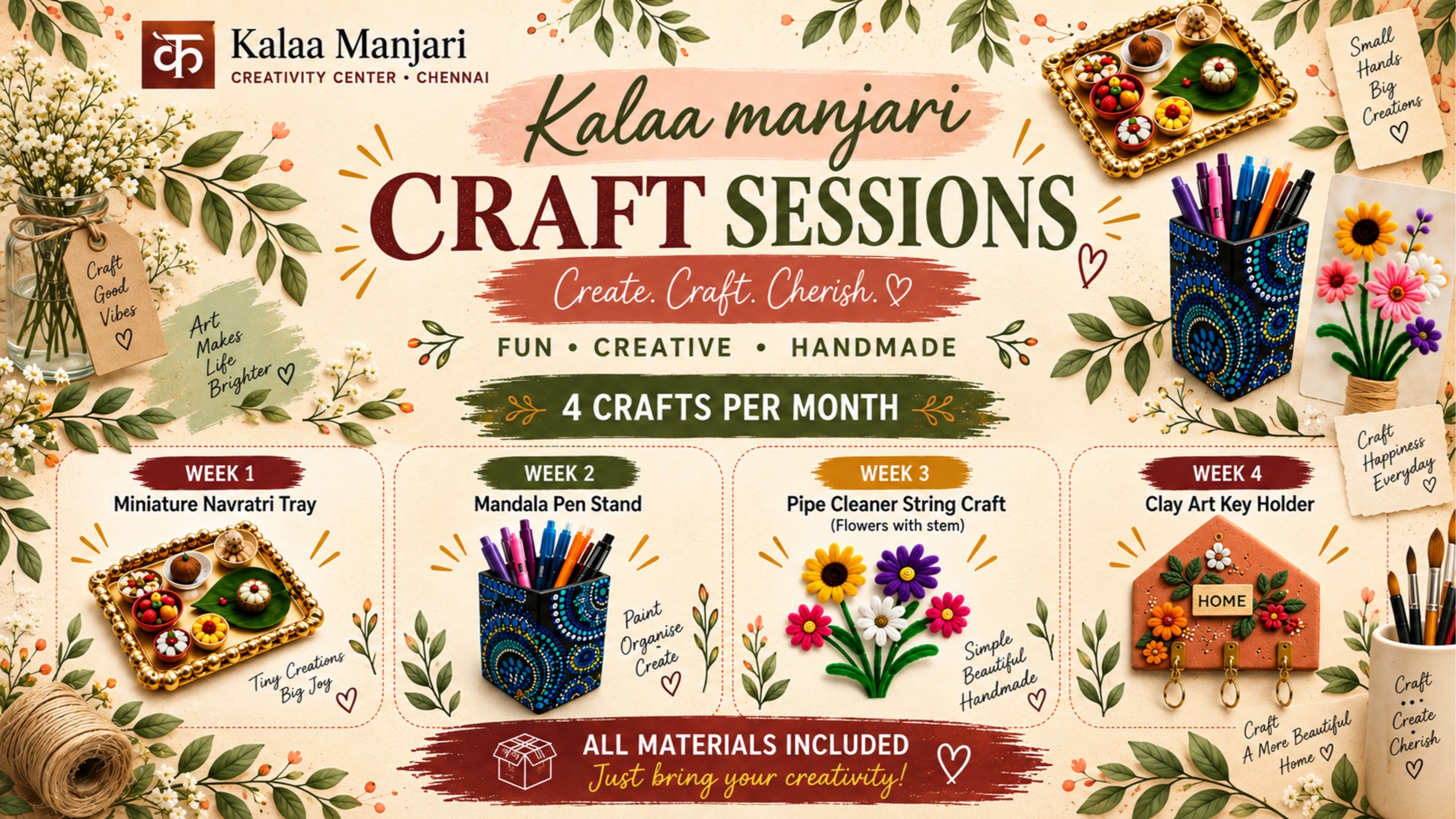 Craft Sessions at Kalaa Manjari – Chennai