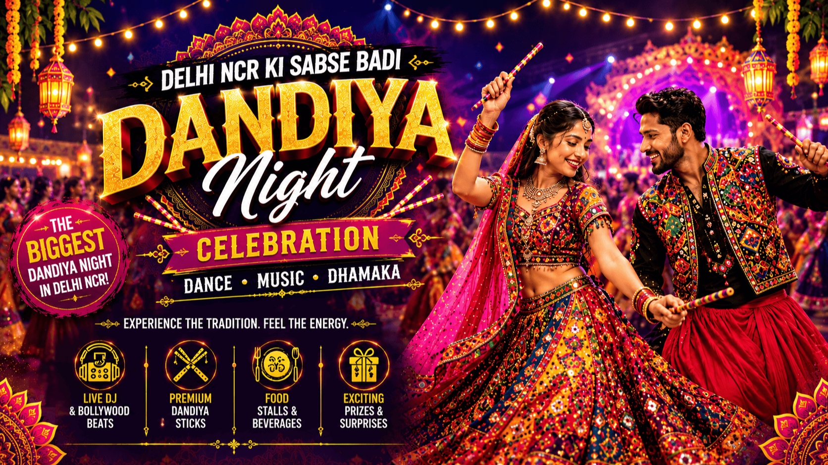 Biggest Dandiya of Delhi NCR | The Terrace