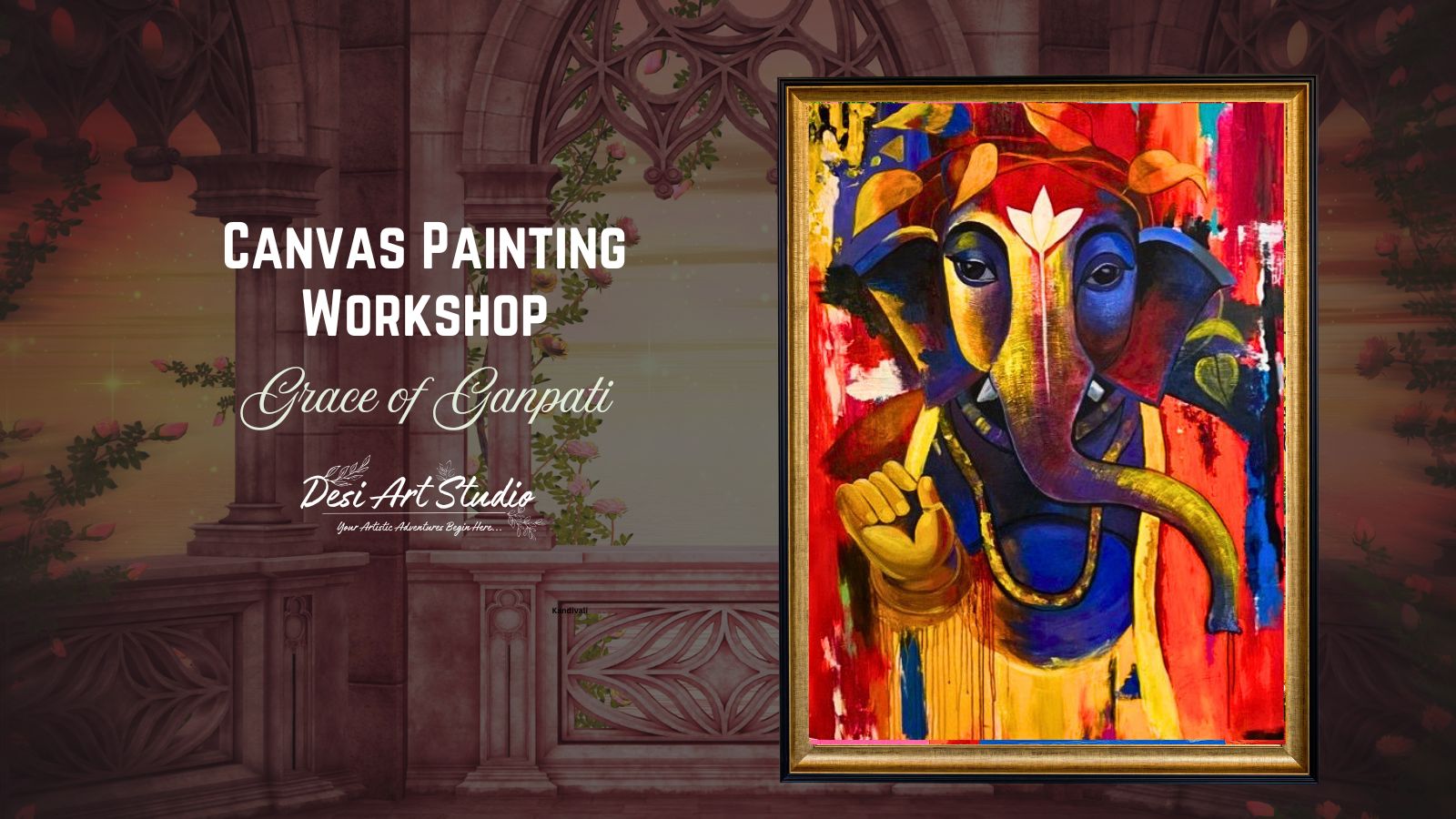 Canvas Painting Workshop - Desi Art Studio