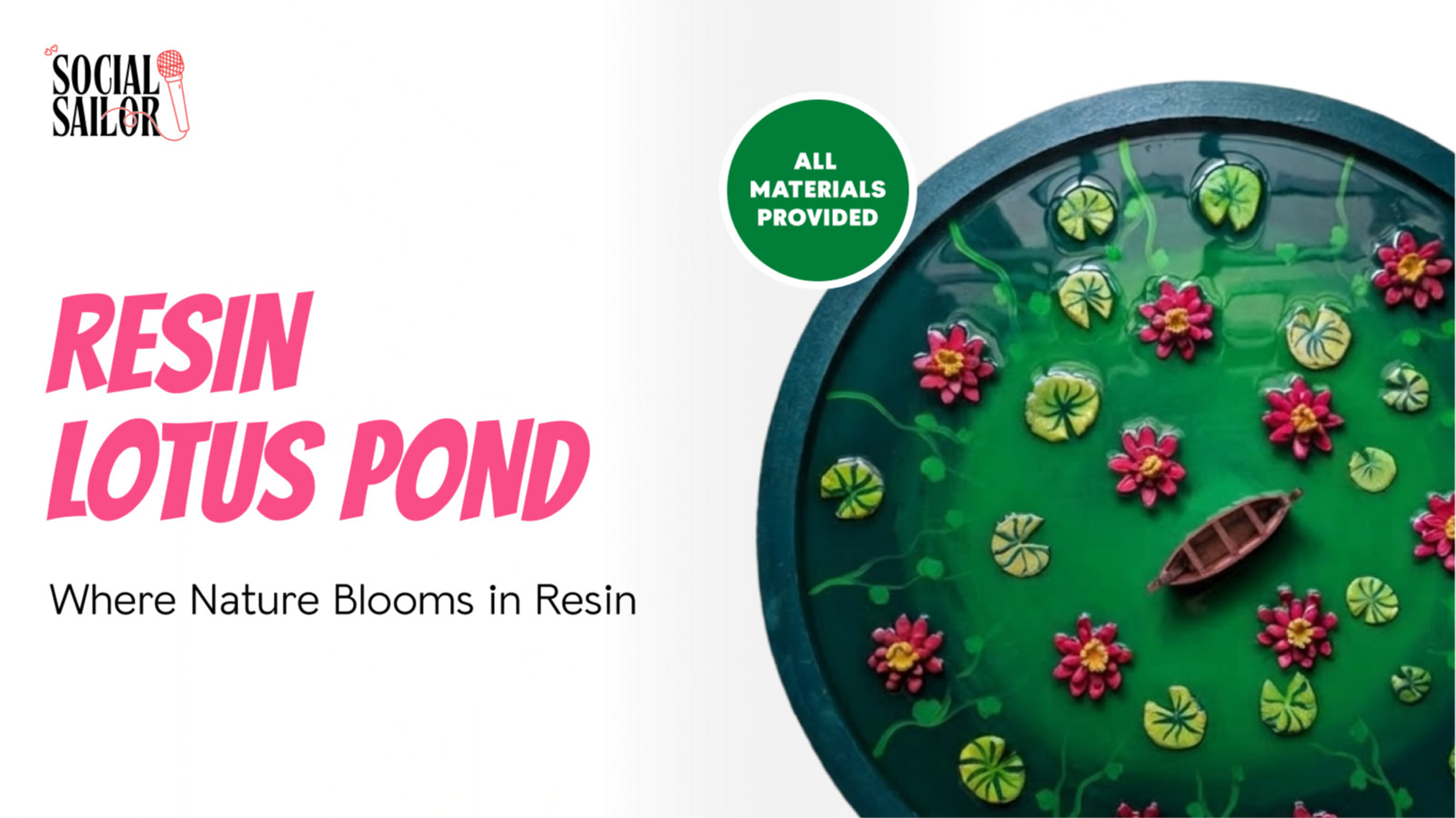 Resin Lotus Pond - Bengaluru