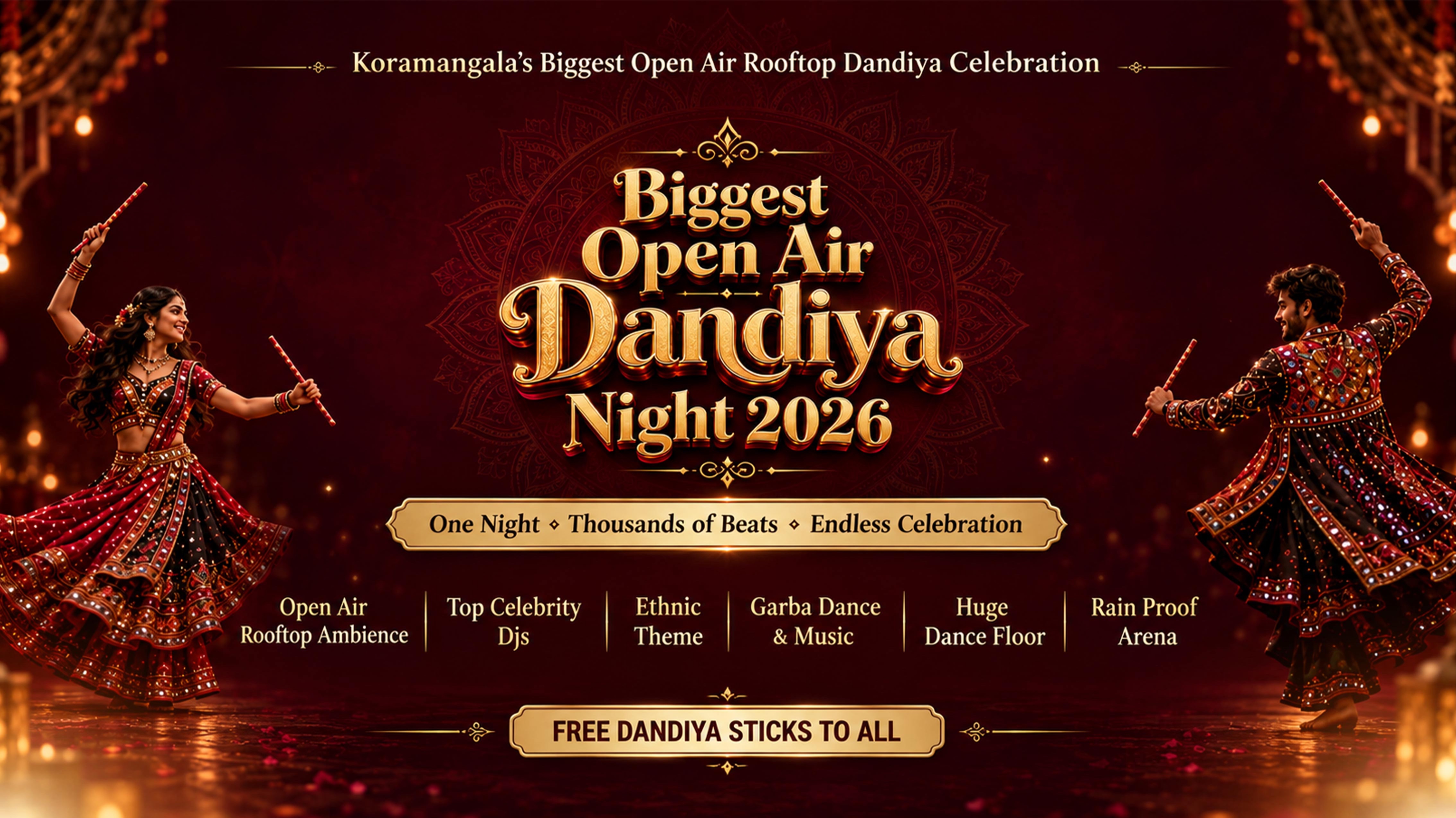 Kormangala Biggest Open-Air Dandiya Celebration