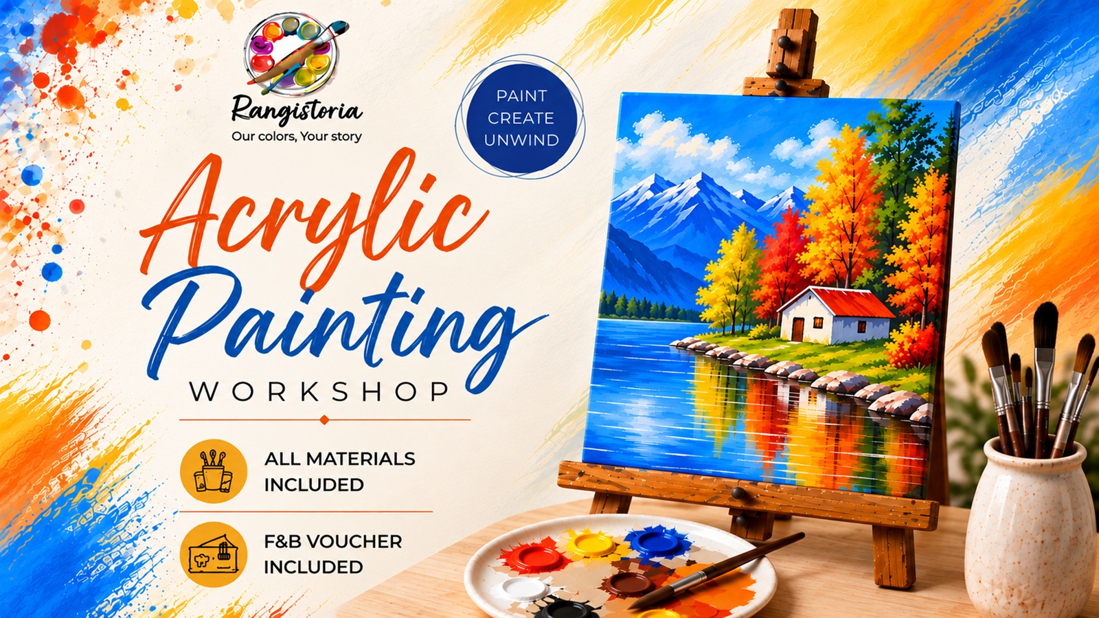Autumn Reflections- Acrylic Painting Workshop