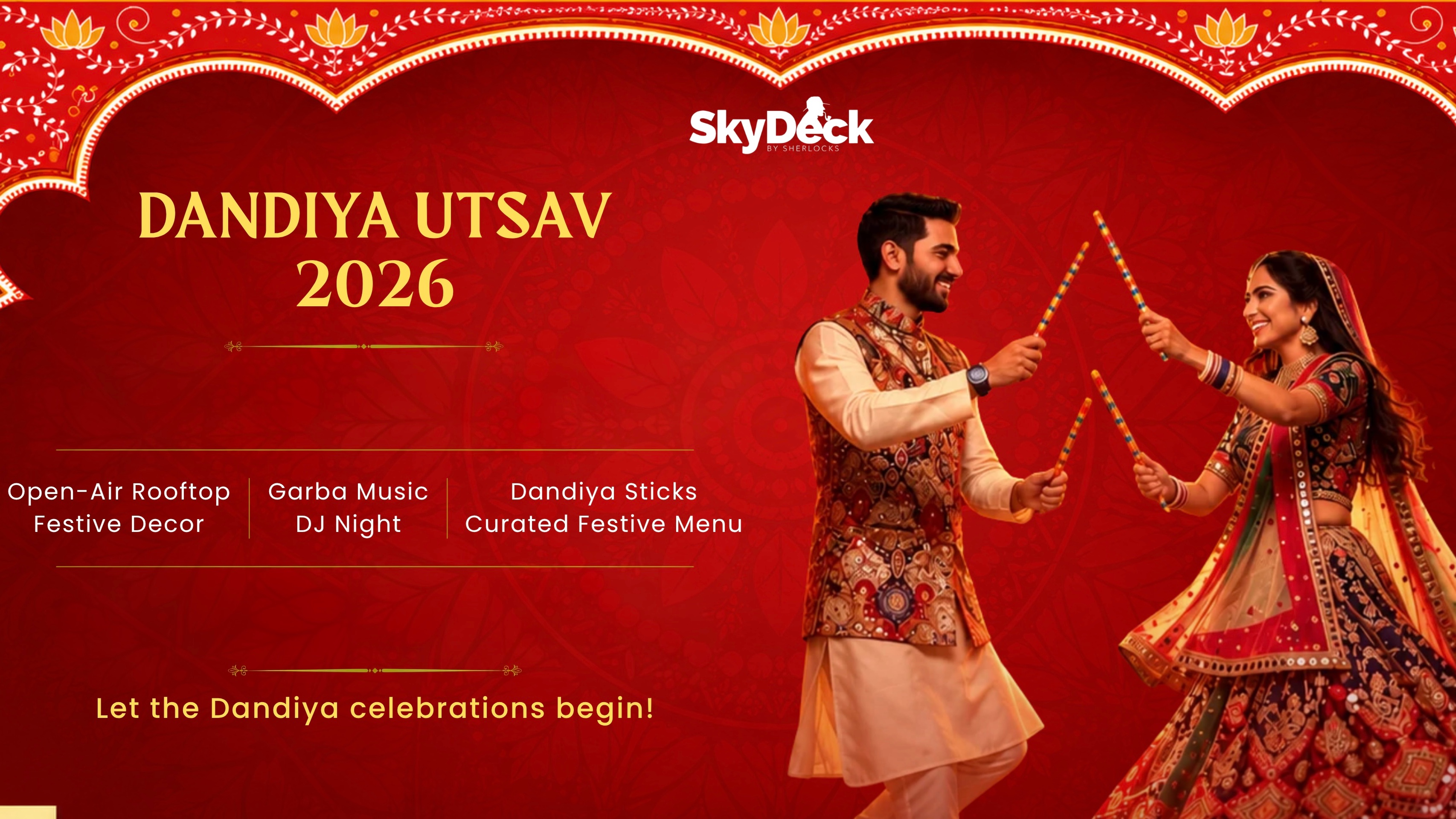 Dandiya Utsav 2026 | Rooftop Open Air