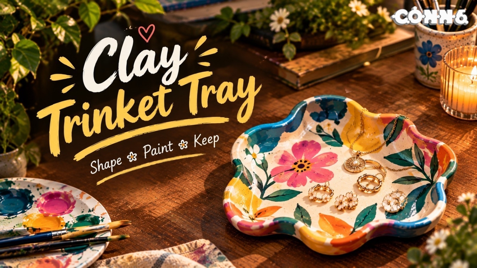 Clay Trinket Tray Crafting