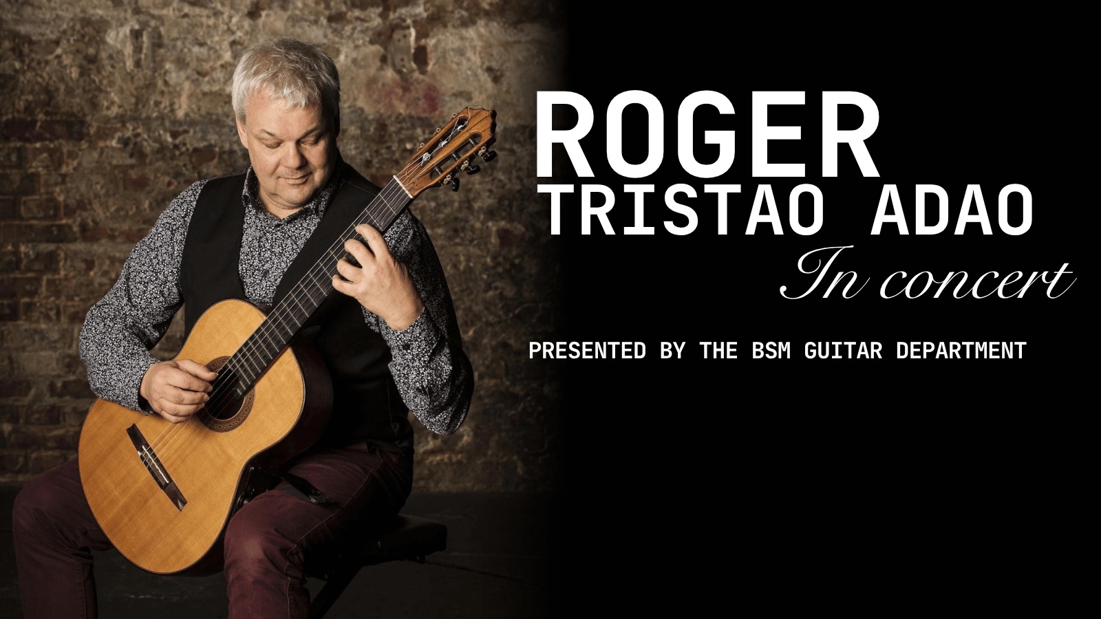 Roger Tristão Adão In Concert – Guitar Recital