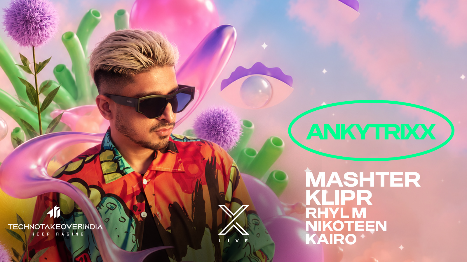 Ankytrixx & More Live at X Live in Gurugram, India