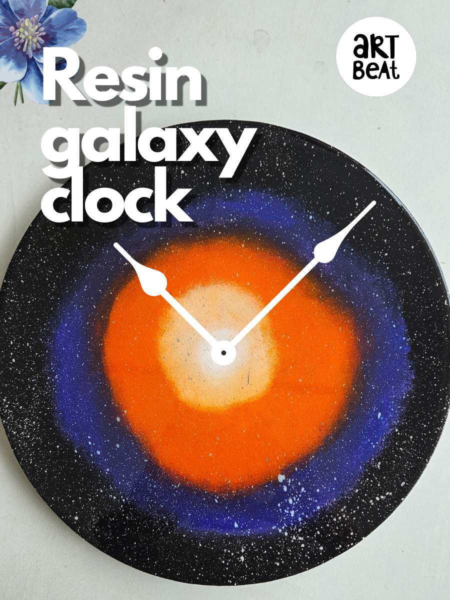 Resin Galaxy Clock