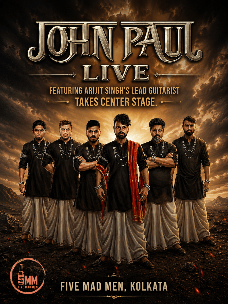 John Paul Live: FT. Arijit Singh's Lead Guitarist at Five Mad Men, Kolkata