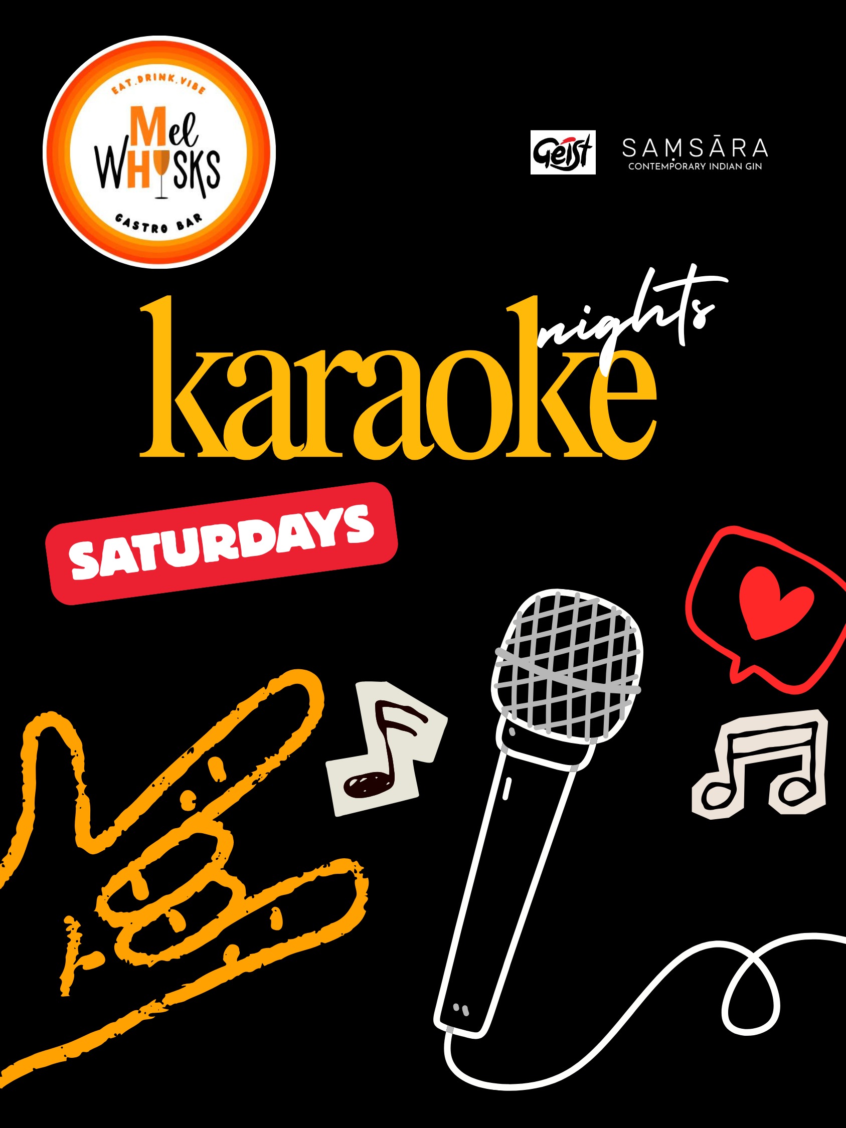 Saturday Karaoke at Mel Whisks