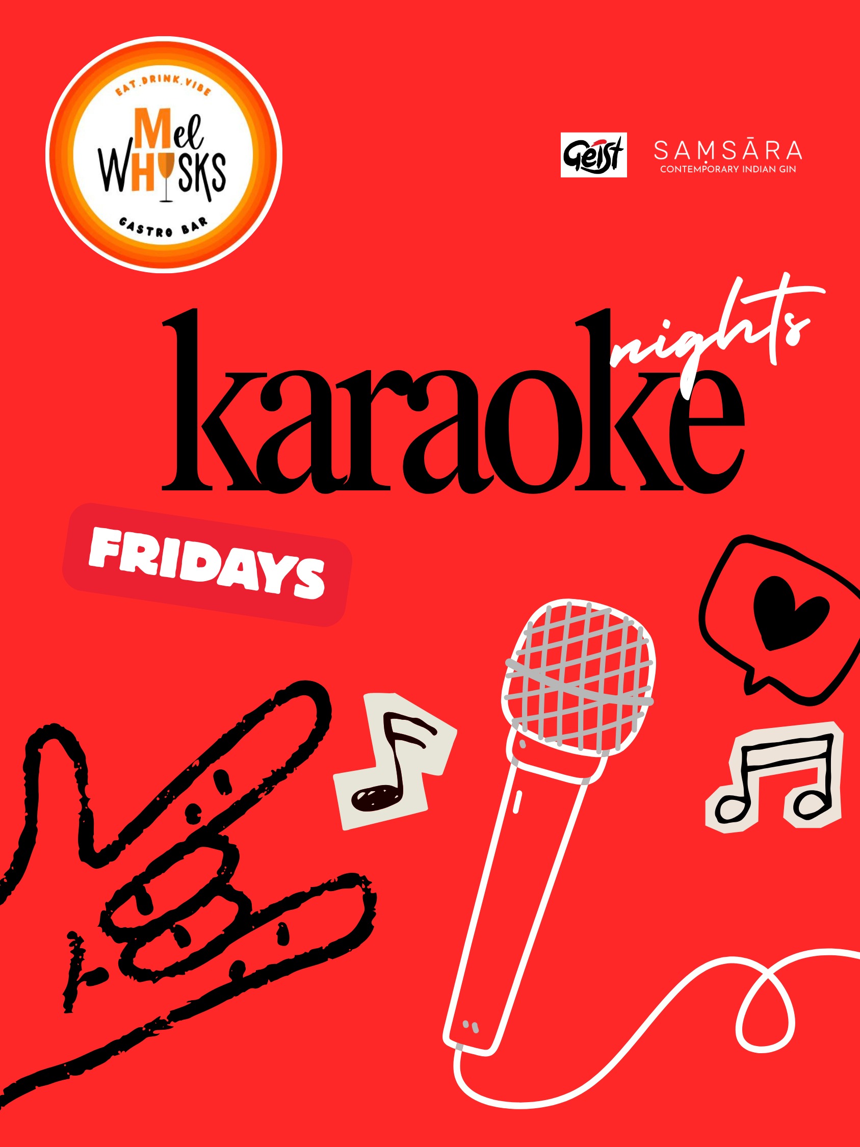 Karaoke Fridays at Mel Whisks!