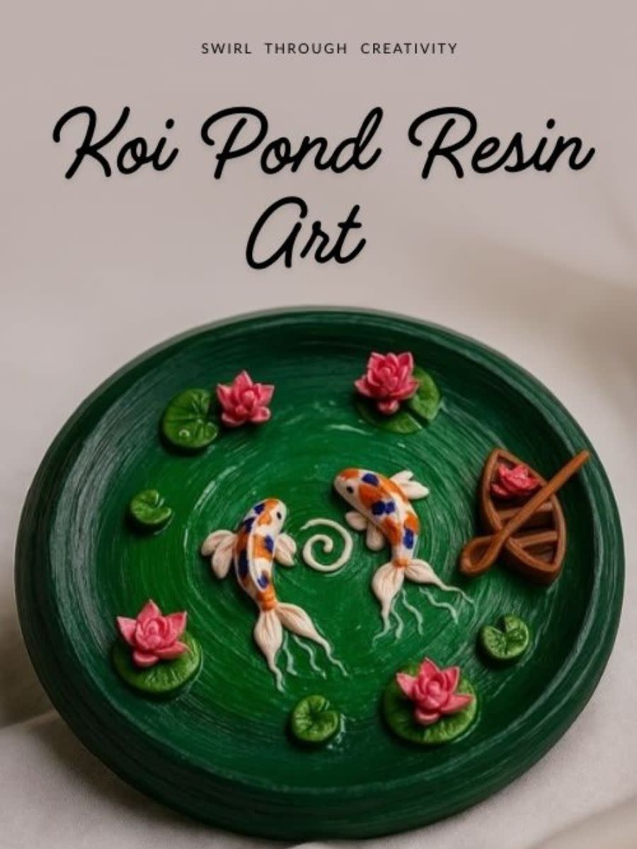 Koi Pond Resin Art