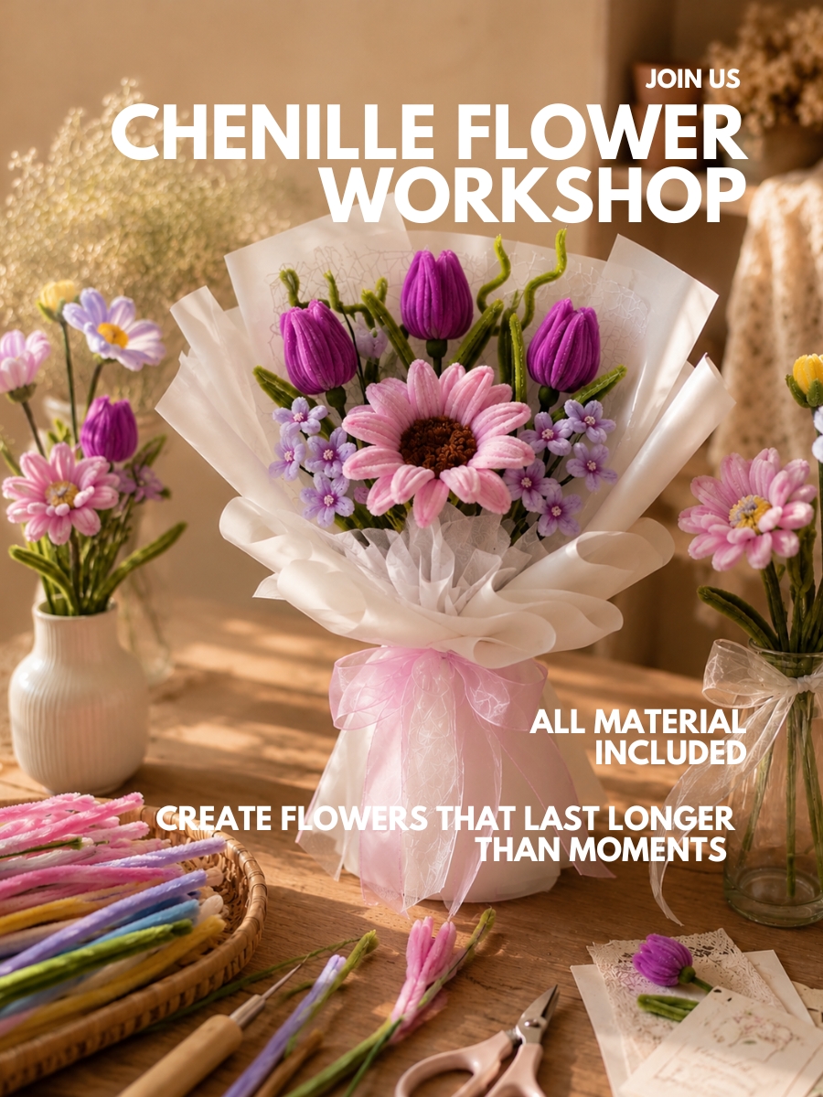 Chenille Flower Workshop