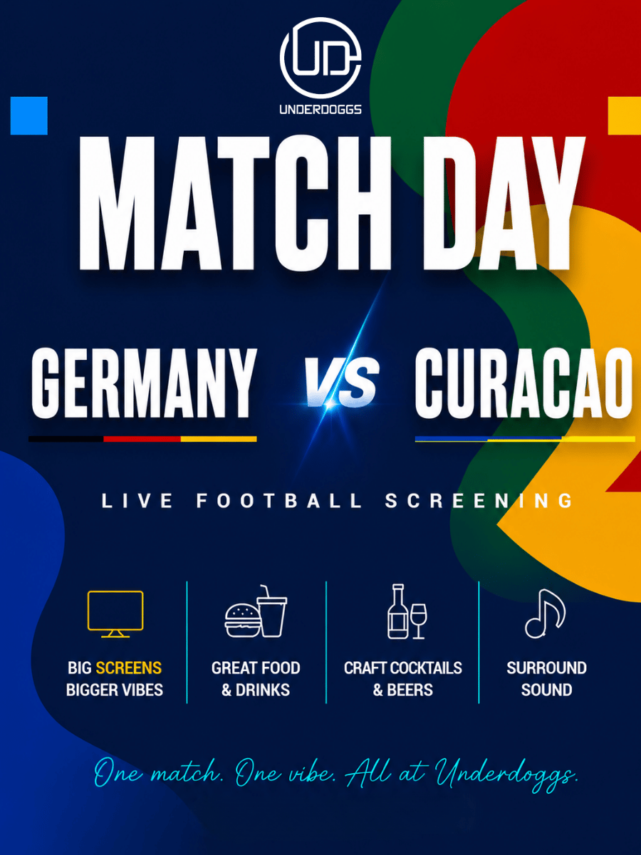 Screening of Germany vs Curaçao – FIFA at Underdoggs Hyderabad