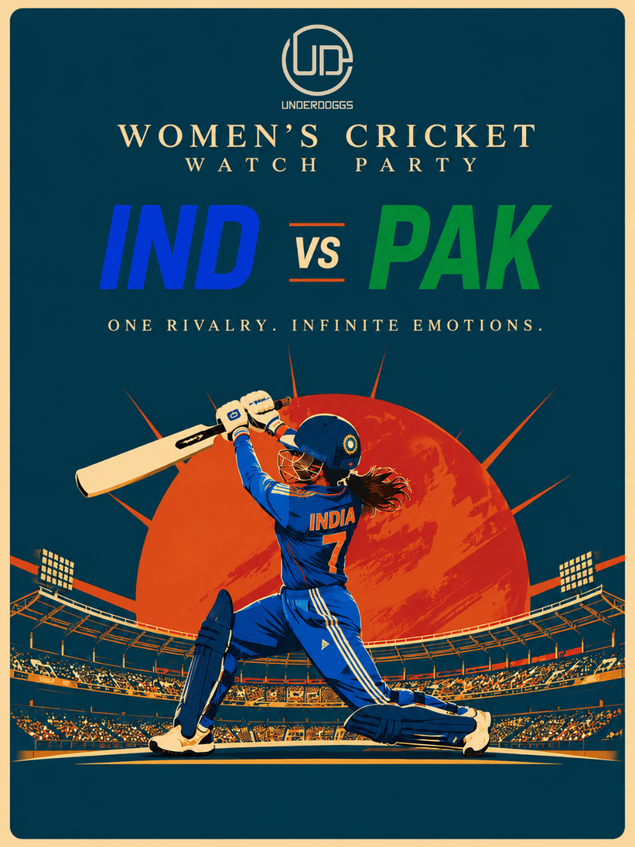 Screening of IND vs PAK – Cricket Watch at Underdoggs Hyderabad