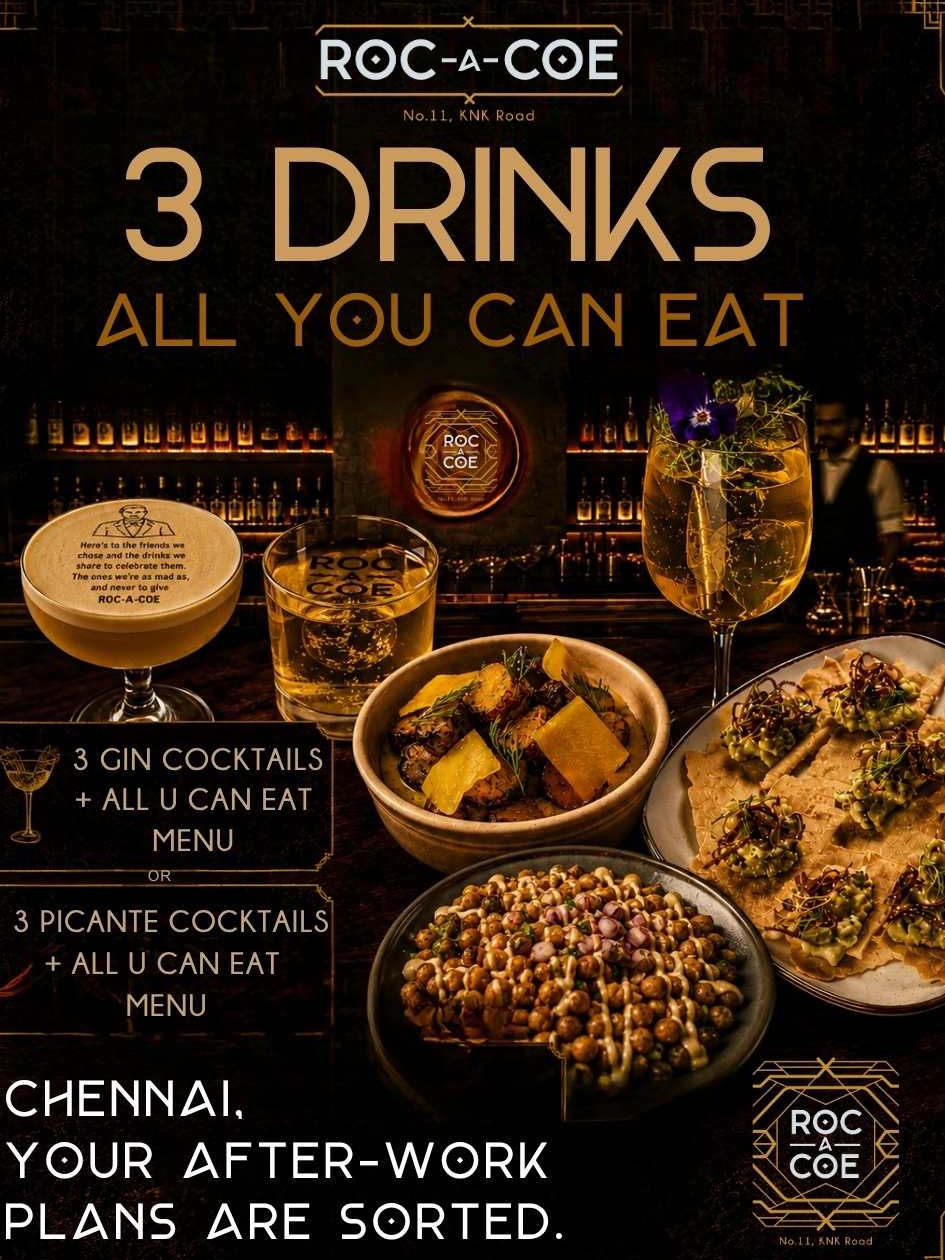 Pre-Game at Roc-A-Coe | 3 Cocktails &  All You Can Eat.