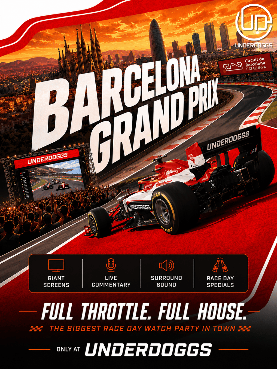 Screening of Barcelona Grand Prix at Underdoggs Hyderabad