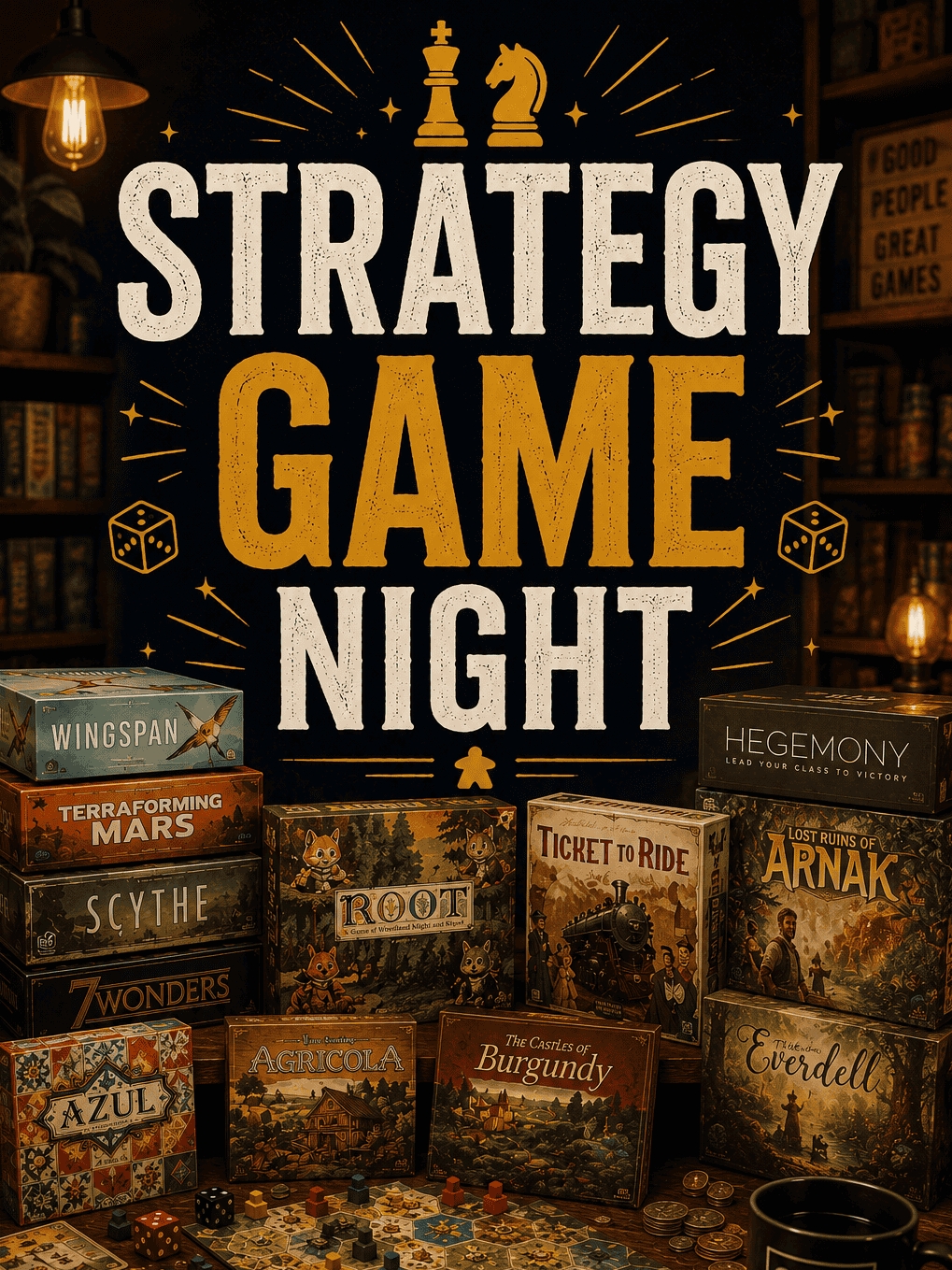 Strategy Game Night: Game On Board