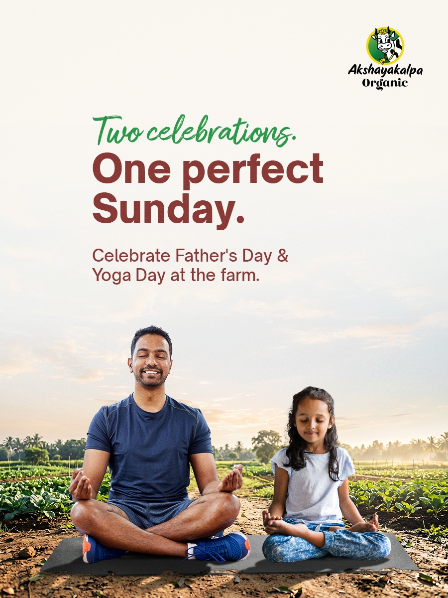 Father's Day & Yoga Day Celebrations at Farm