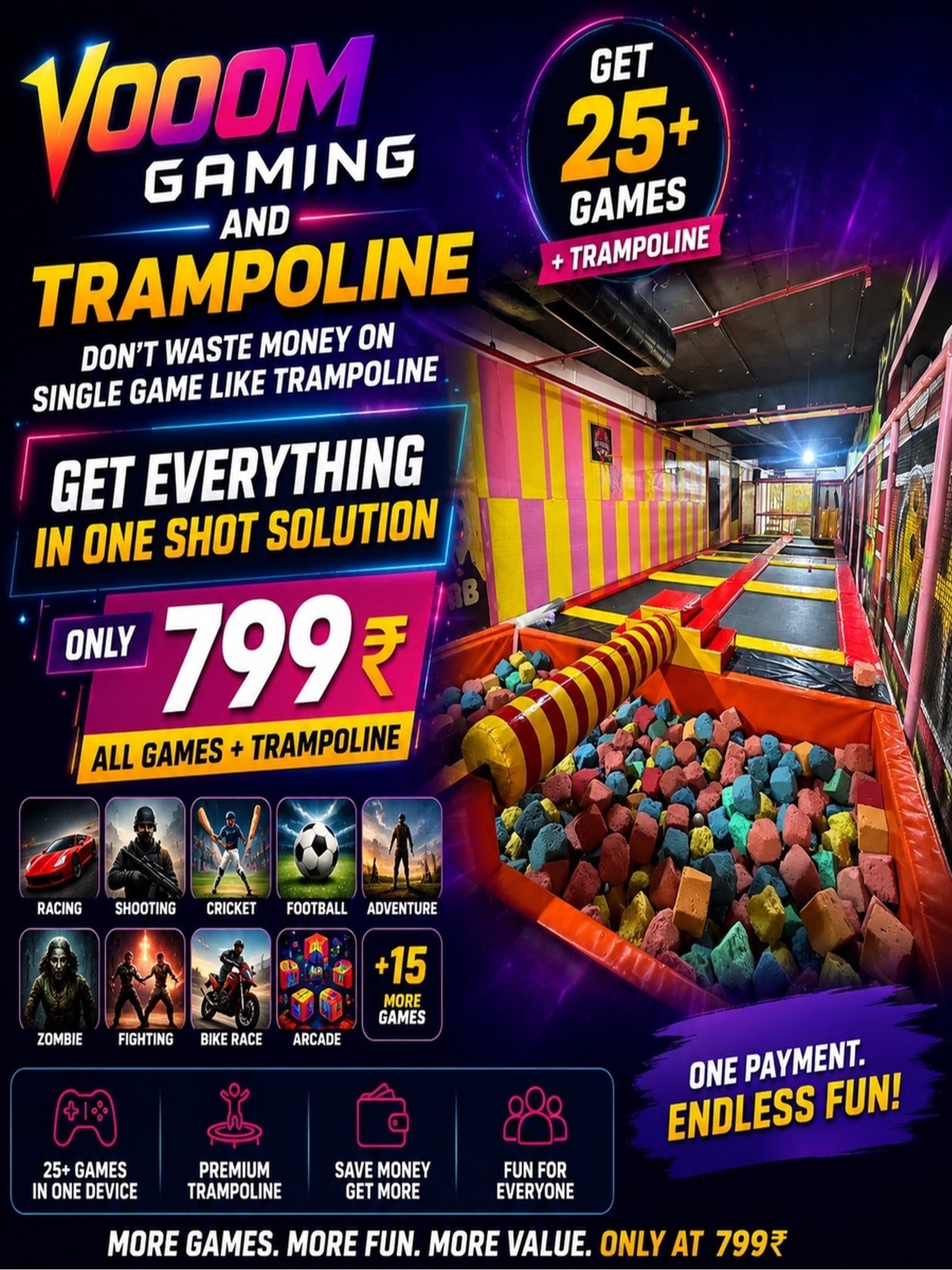 Vooom Gaming Zone & Trampoline