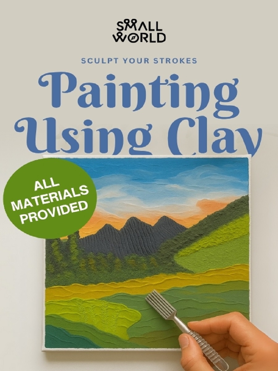 Painting using clay