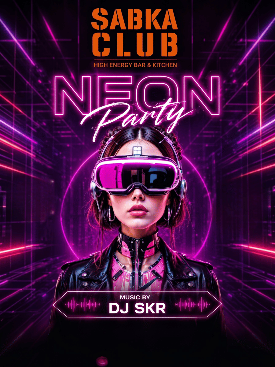 Neon Party ft. DJ SKR at Sabka Club