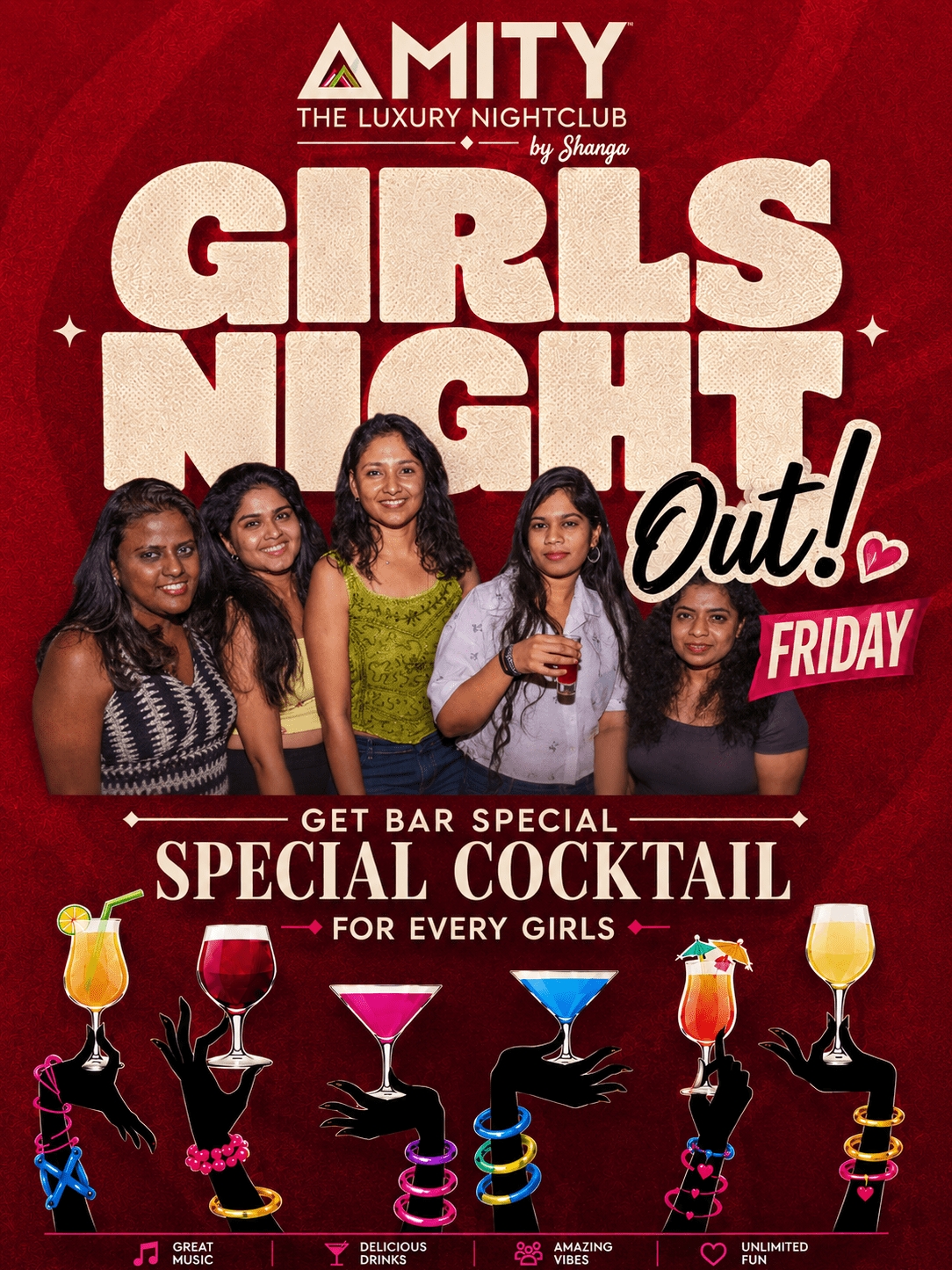 Girls Night Out - Complimentary Cocktail