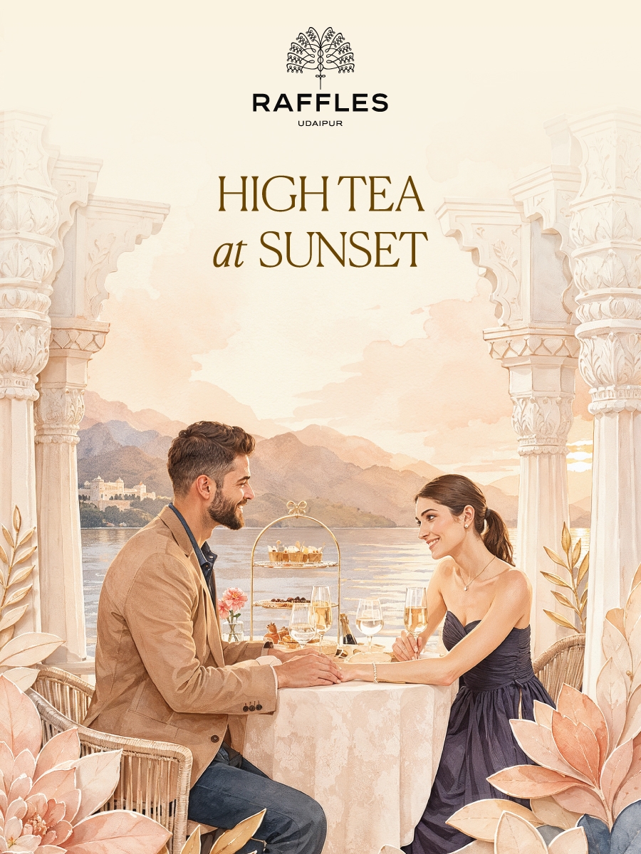 High Tea at Sunset | Belvedere point | Raffles, Udaipur