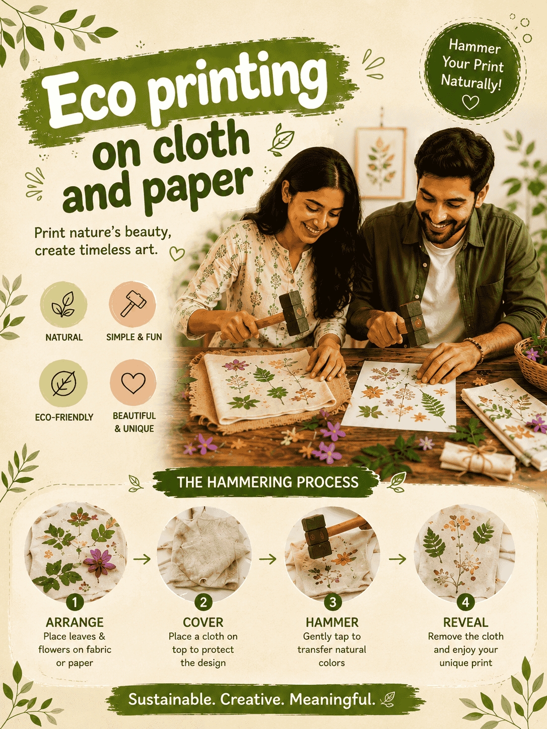 Eco Printing on Paper and Cloth
