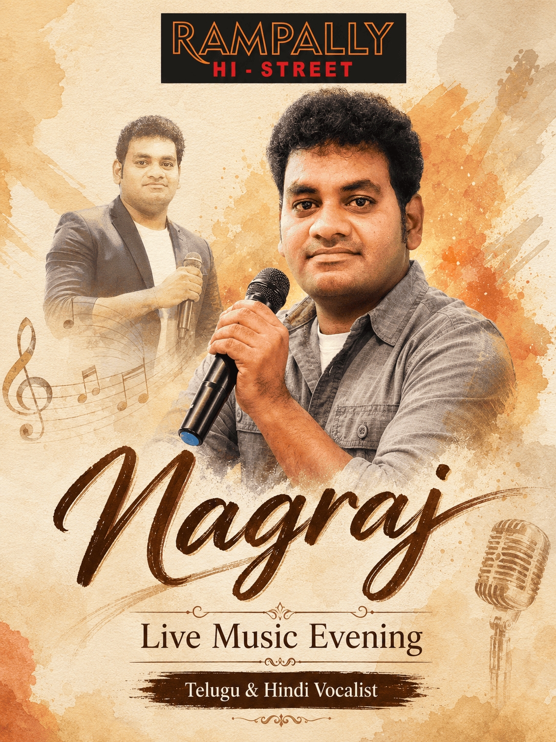 Telugu and Hindi Melodies at Rampally by Nagraj