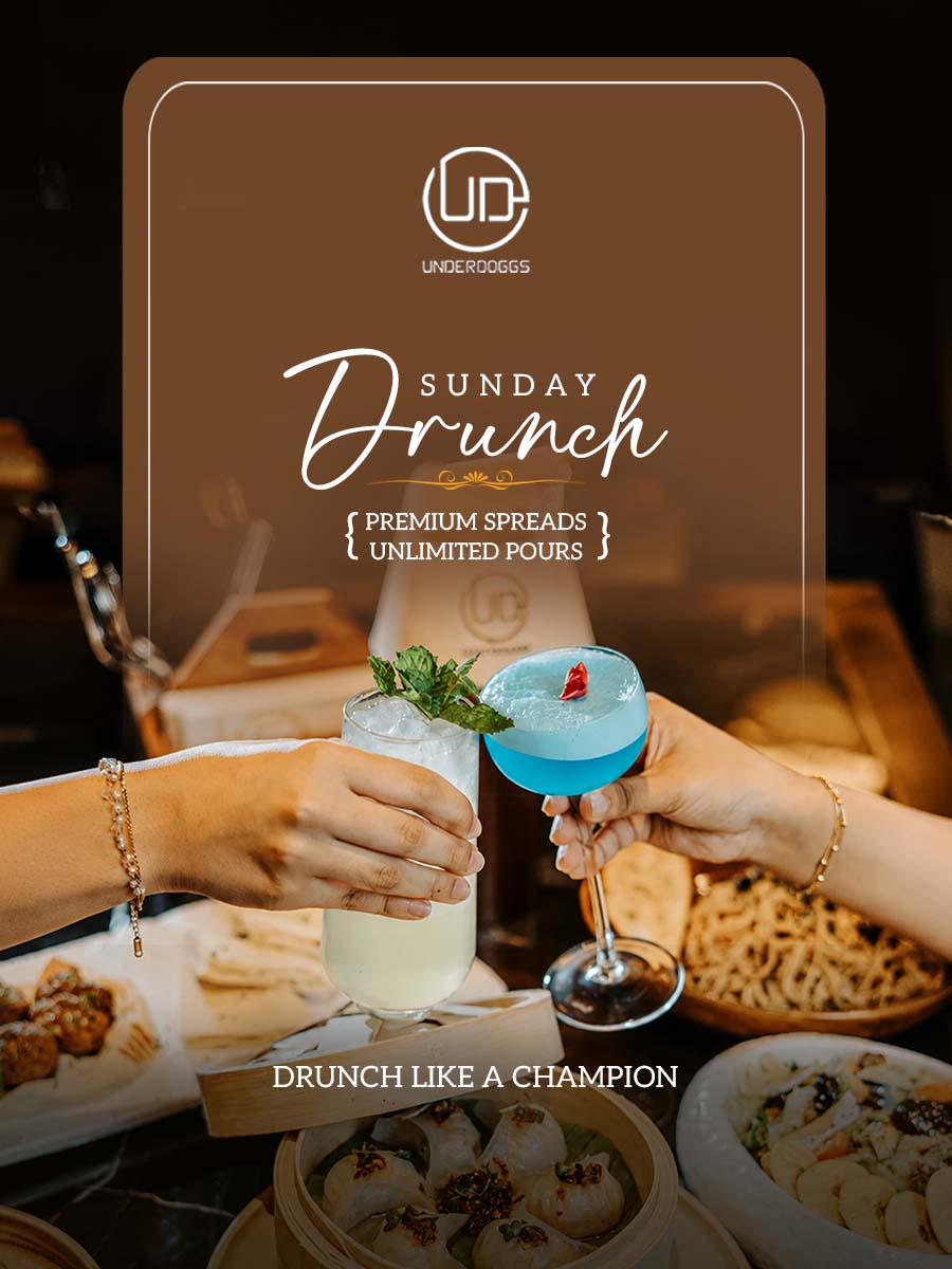 Sunday Drunch | Unlimited Food & Drinks at Underdoggs Hebbal
