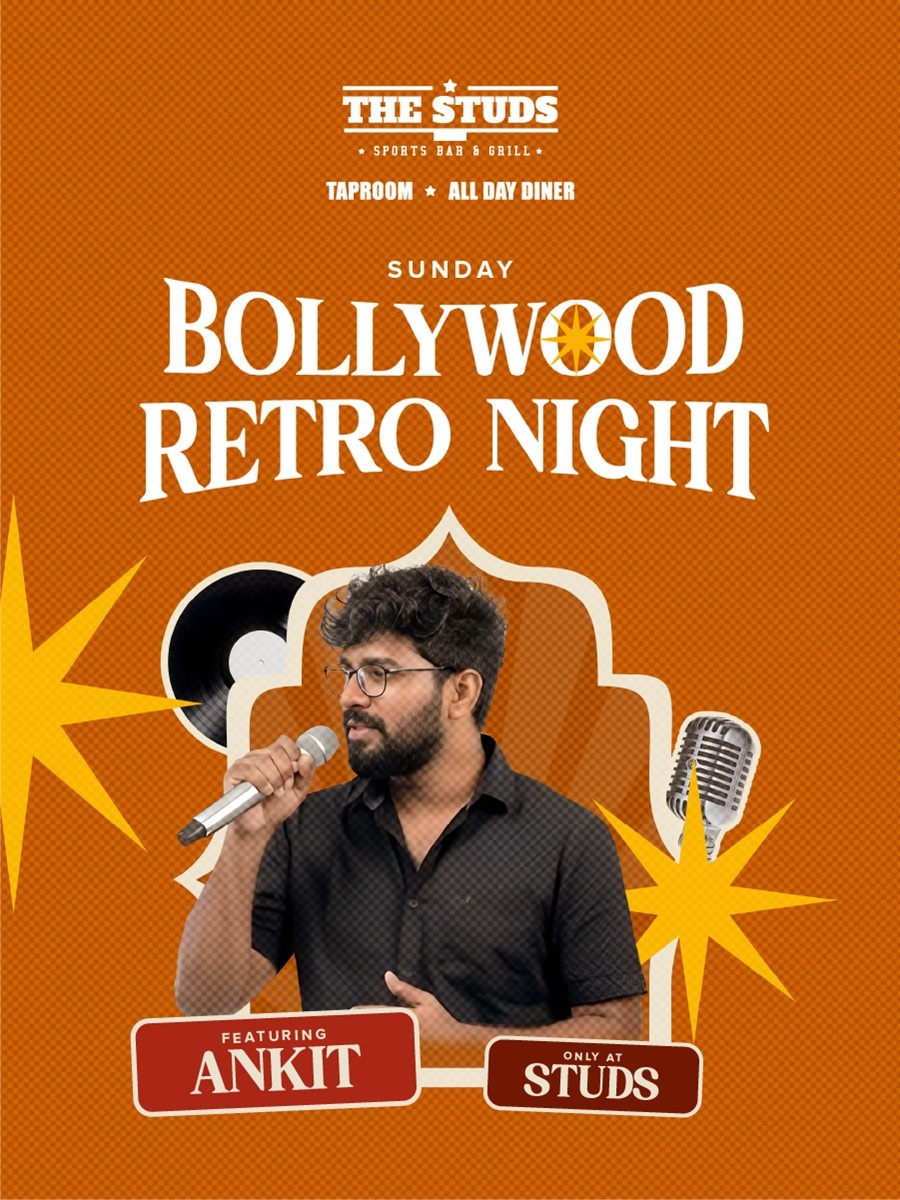 Retro Bollywood Night at The Studs Sahakarnagar