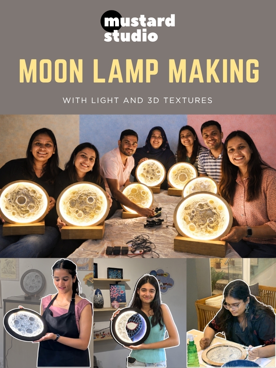 Moon Lamp Making in 3D Texture 