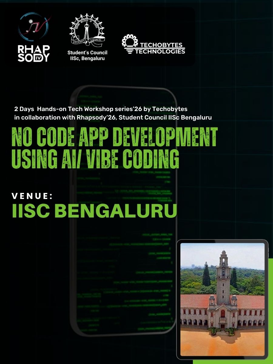 No-Code App Development using Vibe Coding | 2 Day Workshop | IISC Bengaluru