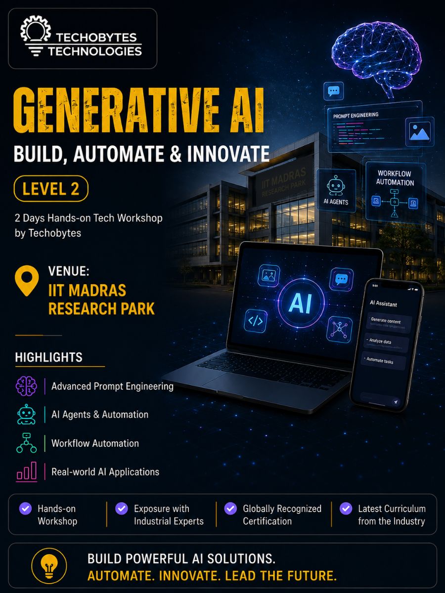 Agentic AI, Automation and Multi-Agent Systems | 2 Days Workshop at IIT Madras Research Park