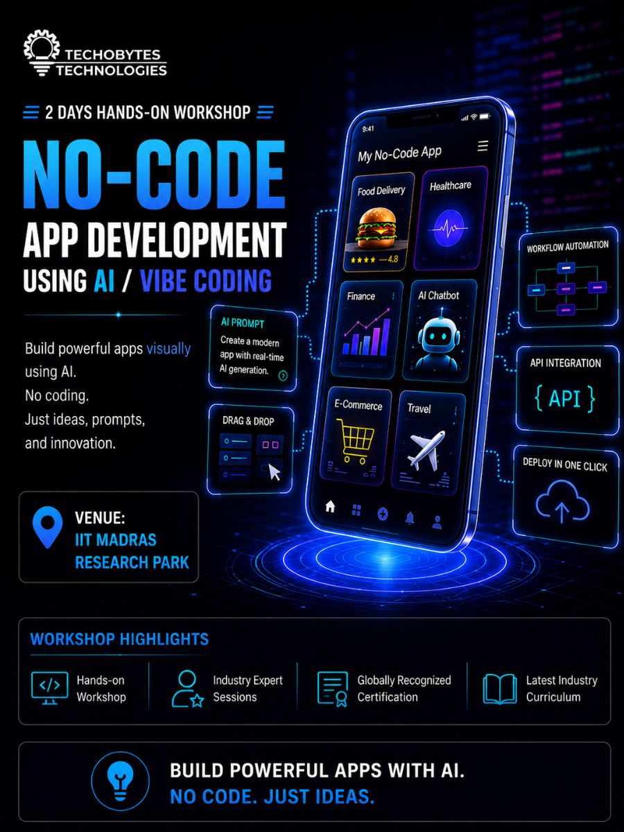 No-Code App Development using Vibe Coding | 2 Day Workshop at IIT Madras Research Park
