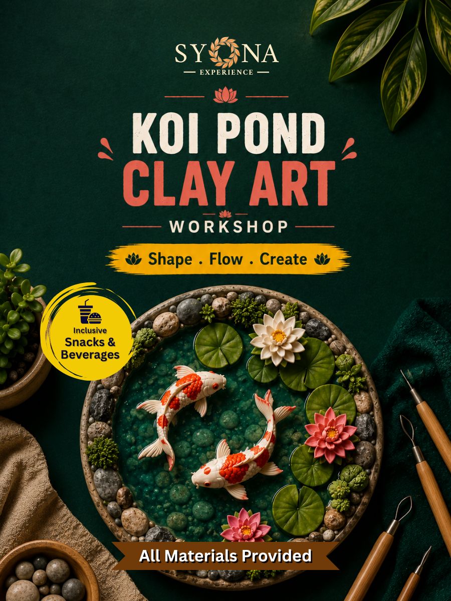 Koi Pond Clay Art