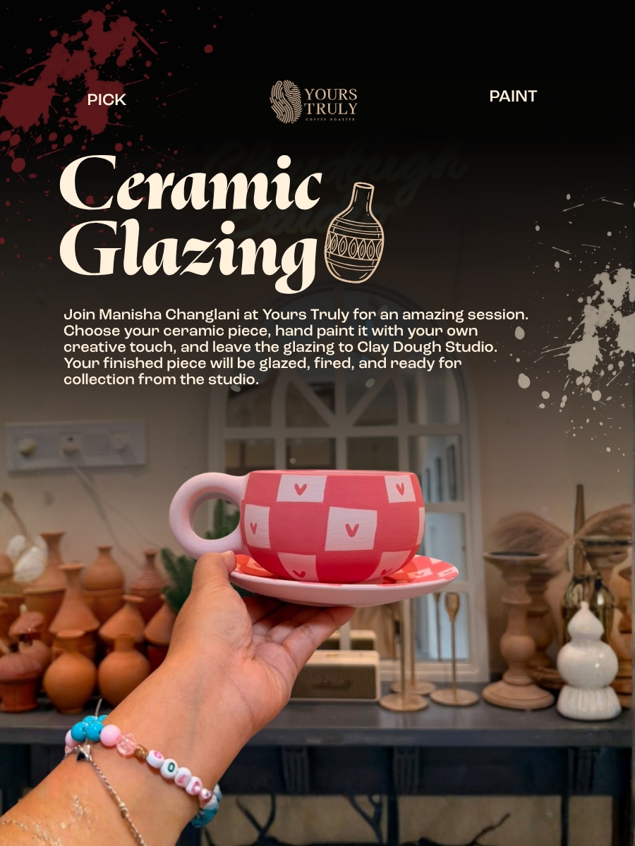 Ceramic Glazing Painting at Yours Truly by Clay Dough Studios