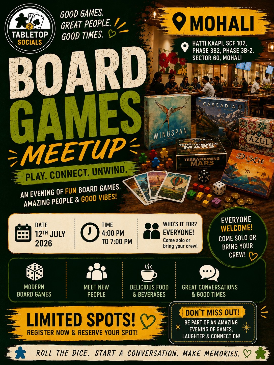 Tabletop Socials - Board Games Evening