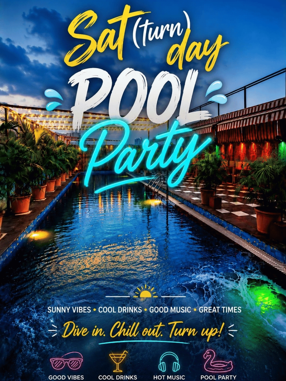 Sat(Turn)day Pool Party