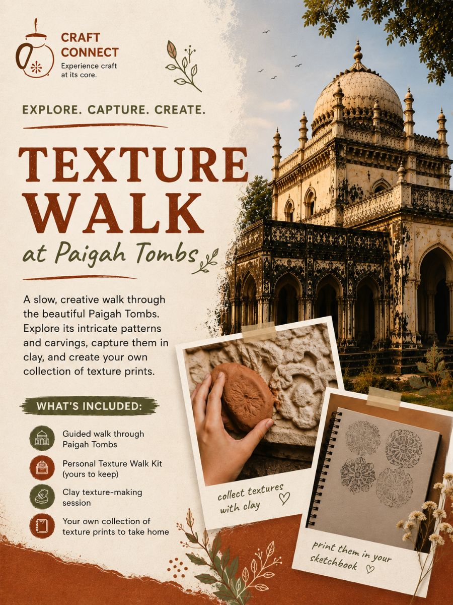 Texture Walk at Paigah Tombs
