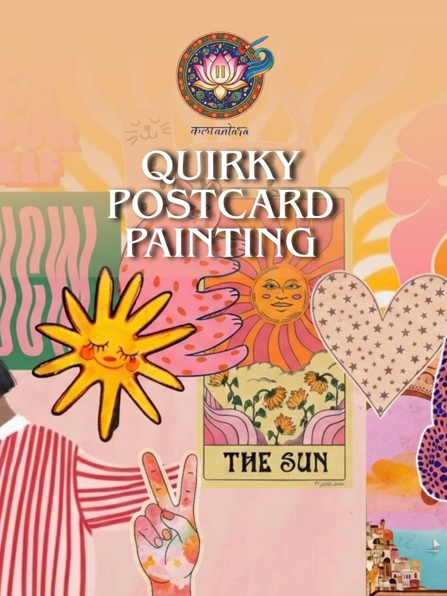 Quirky Postcard Painting | Kalaantara