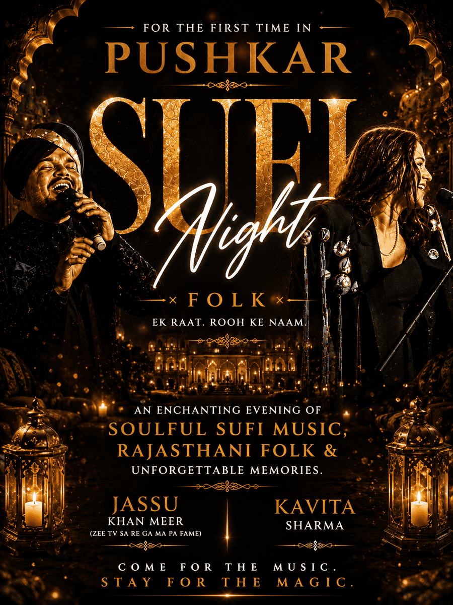 Grand Sufi × Folk Night | Live in Pushkar | Jassu Khan Meer and Kavita Sharma