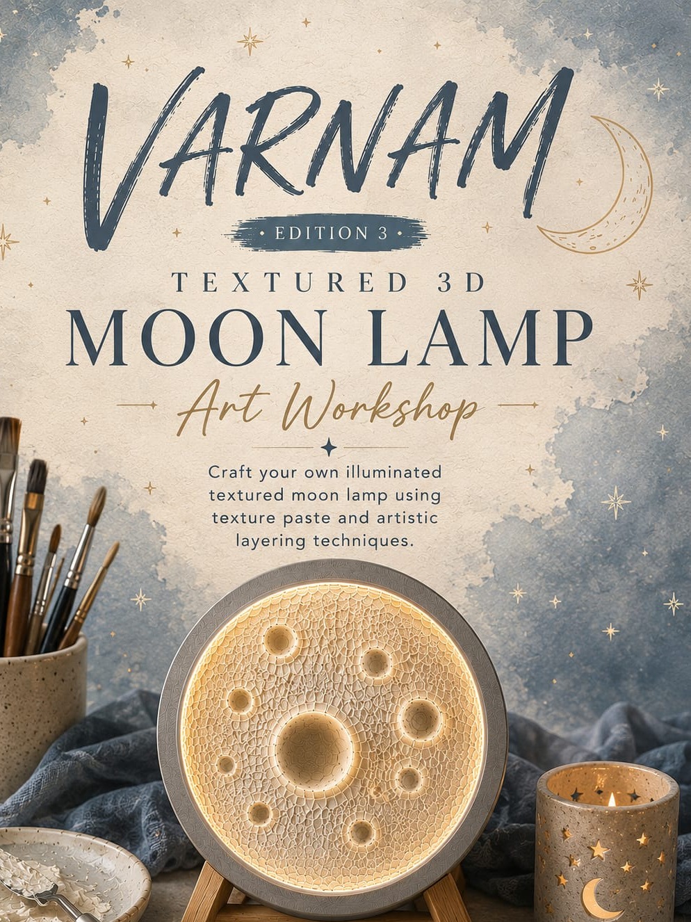 Textured 3D Moon Lamp Workshop 